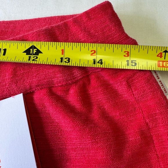 Luxury brand flamingo pink Terrycloth women’s beach shorts - Picture 5 of 9